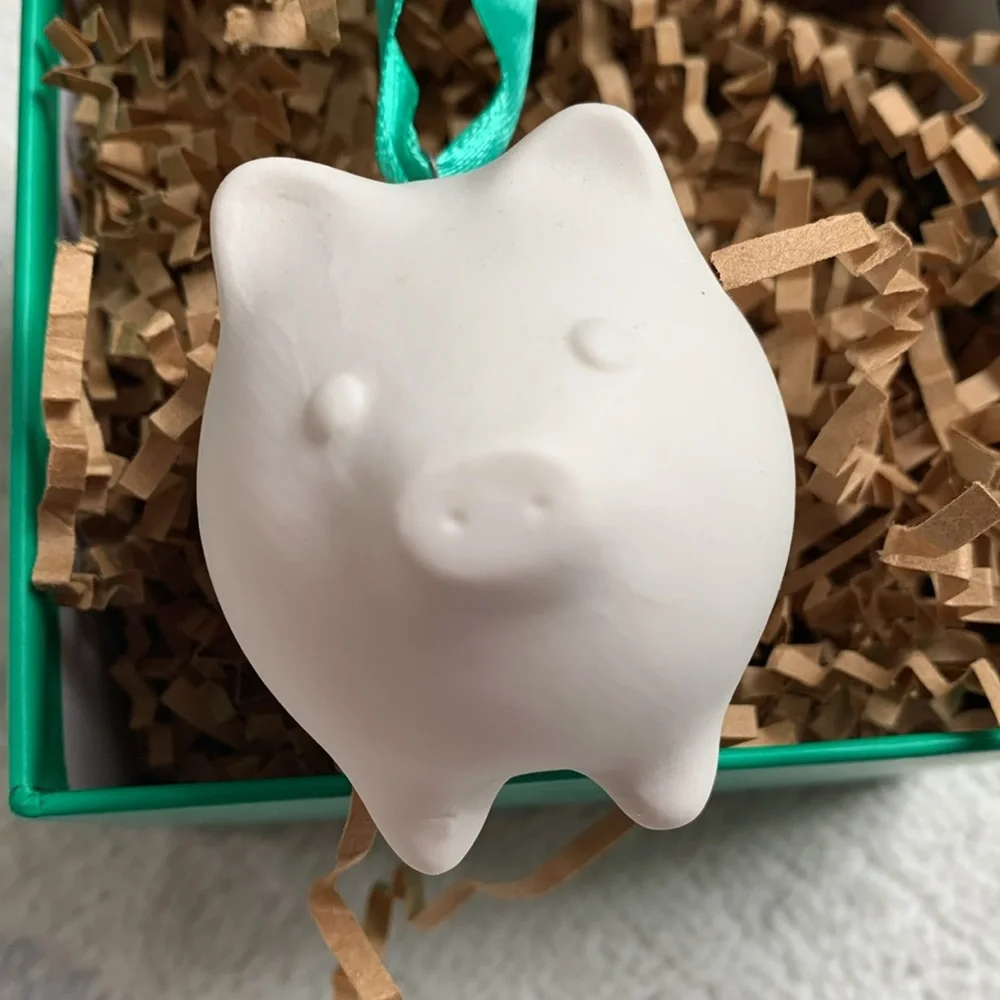 Jonathan Adler Porcelain Ornament PIGGY NWT in box
